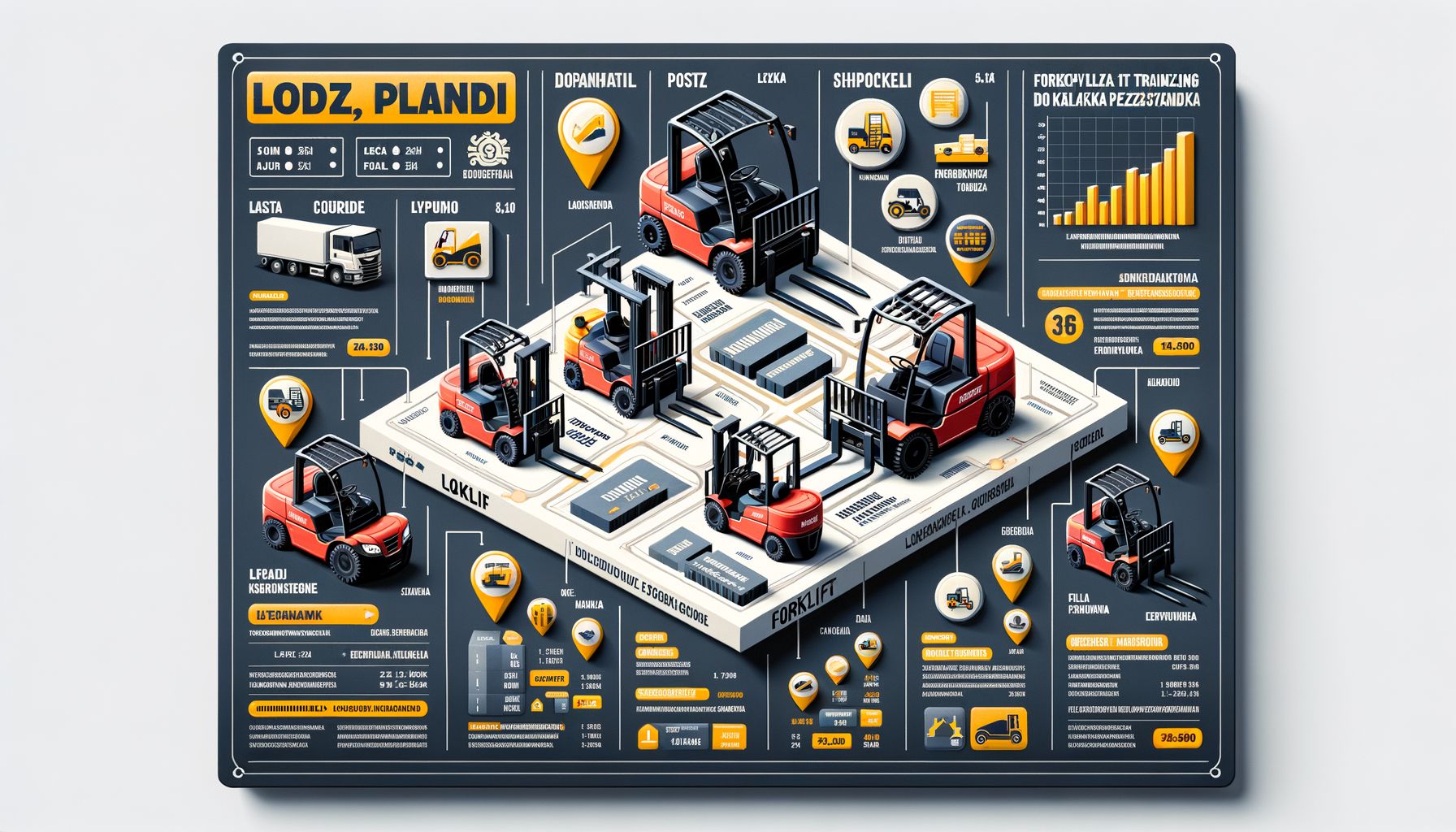 Rodzaje kursów i szkoleń na wózki widłowe dostępnych w Łodzi